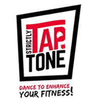 Tap dance fitness instructor in Paisley and Renfrewshire, TapTone logo.